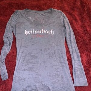 Slim fit long sleeve v neck